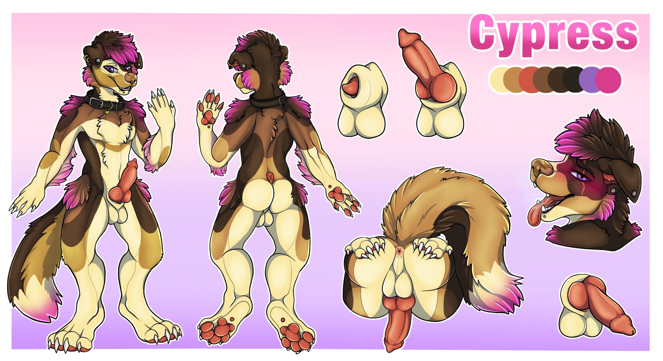 Premium reference sheet (custom character, full blended shading) - $220.00