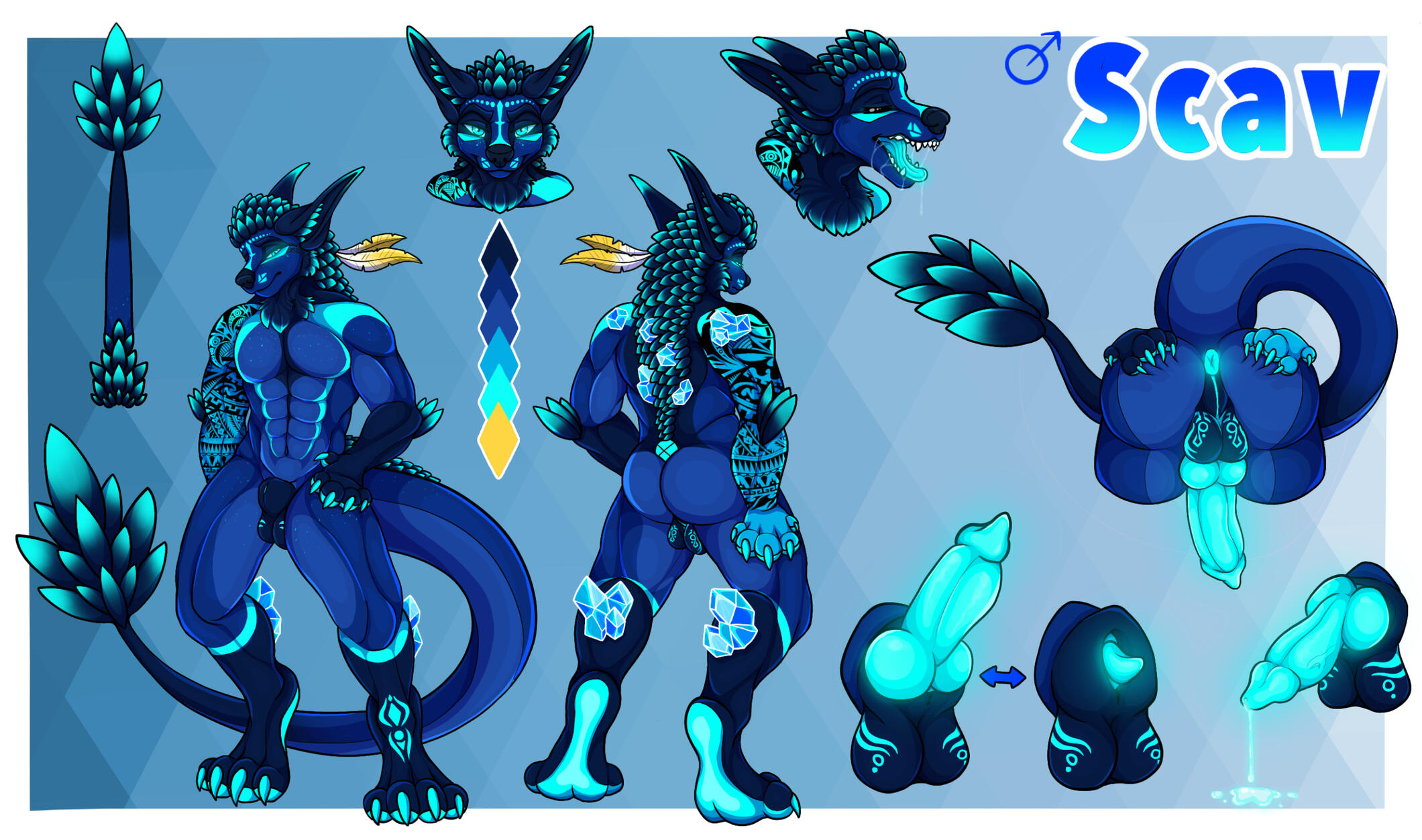 Premium reference sheet (full cel shading) - $190.00